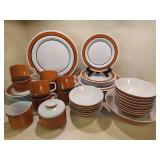 Mikasa "Mediterrania" Burnt Orange Dinnerware