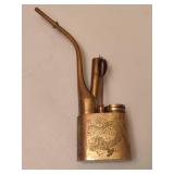 Vintage Brass Chinese Water Pipe