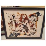 Framed Art & Pillow