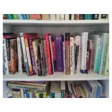 White Bookcase w/Books & Stuffed Animals