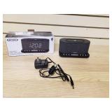 Jensen Dual Alarm Clock Radio with wireless charging