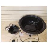 Megachef 8 Liter oval slow cooker & mini cooker combo