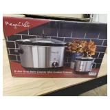 Megachef 8 Liter oval slow cooker & mini cooker combo