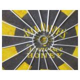 (D-3) 4 Vintage 18" Dart Boards 3 a...