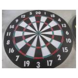 (D-3) 4 Vintage 18" Dart Boards 3 a...