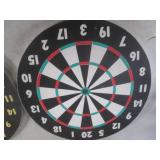 (D-3) 4 Vintage 18" Dart Boards 3 a...