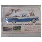 (EC1) 4 Vintage Full 2-Page Ford Ma...