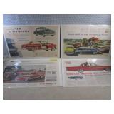 (EC1) 4 Vintage Full 2-Page Car Mag...