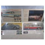 (EC1) 4 Vintage Full 2-Page Car Mag...