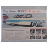 (EC1) 4 Vintage Full 2-Page Car Mag...