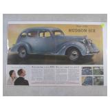 (EC1) 4 Vintage Full 2-Page Car Mag...