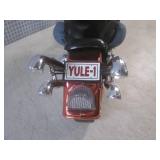 (CNTR) Animated Santa On Motorcycle...