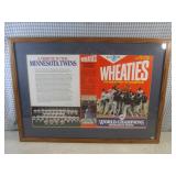 (D-4) Framed Minnesota Twins 1987 W...