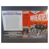(D-4) Framed Minnesota Twins 1987 W...