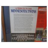 (D-4) Framed Minnesota Twins 1987 W...