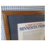 (D-4) Framed Minnesota Twins 1987 W...