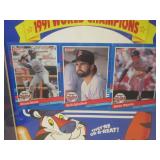 (D-4) Framed Minnesota Twins 1991 W...