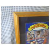 (D-4) Framed Minnesota Twins 1991 W...