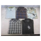 (BSB) 5 New Cotton Reel Shirts Size...