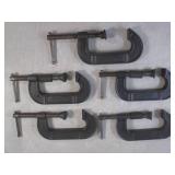 (BS) 5 Jorgensen 4" C-Clamps...