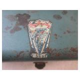 (A-3) Vintage 19" Metal Tool Box an...