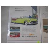 (EC1) 10 Vintage Magazine Car Ads S...