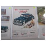 (EC1) 10 Vintage Magazine Car Ads S...