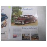 (EC1) 10 Vintage Magazine Car Ads S...