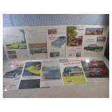(EC1) 10 Vintage Magazine Car Ads S...