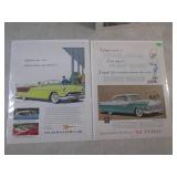 (EC1) 10 Vintage Magazine Car Ads S...