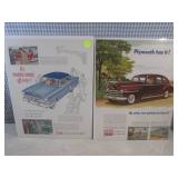 (EC1) 10 Vintage Magazine Car Ads S...