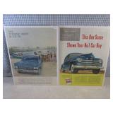 (EC1) 10 Vintage Magazine Car Ads S...