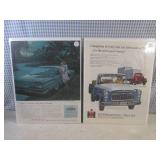 (EC1) 10 Vintage Magazine Car Ads S...