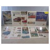 (EC1) 10 Vintage Magazine Car Ads S...