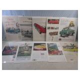 (EC1) 10 Vintage Magazine Car Ads S...