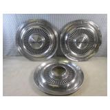(EW4) 3 Vintage Jeep Hubcaps...
