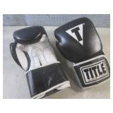 (CSB) Title Leather Boxing Gloves 1...