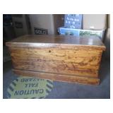 (BR3) Vintage Wood Chest Bench - 35...