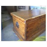(BR3) Vintage Wood Chest Bench - 35...