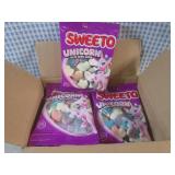 (B-1) 12 Bags of Sweeto Gummy Unico...