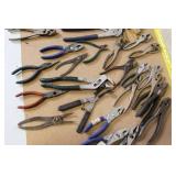 Collection of Assorted Crescent Wrenches, Vise Grips, and Pliers