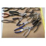 Collection of Assorted Crescent Wrenches, Vise Grips, and Pliers