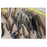 Collection of Assorted Crescent Wrenches, Vise Grips, and Pliers