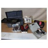 Assorted Tool Set with Craftsman Electric Nailer, Weller Soldering Gun, and Toolboxes
