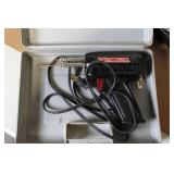 Assorted Tool Set with Craftsman Electric Nailer, Weller Soldering Gun, and Toolboxes