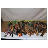 Large Collection of Garden Hand Tools and Sprinkler Accessories