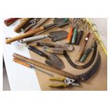 Large Collection of Garden Hand Tools and Sprinkler Accessories