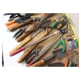 Large Collection of Garden Hand Tools and Sprinkler Accessories