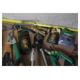 Large Collection of Garden Hand Tools and Sprinkler Accessories
