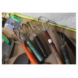 Large Collection of Garden Hand Tools and Sprinkler Accessories